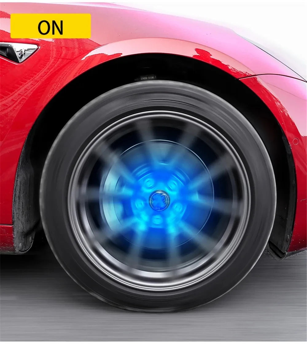 Customized Logo LED Wheel Hub Lamp For Car Luminous Center Wheel Hub Cover Special Purpose