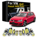 LED Interior Light Kit for Volkswagen VW Golf Jetta 3 4 5 6 7 Passat Polo 1990- 2013 - Canbus Dome Map Door Trunk Bul...