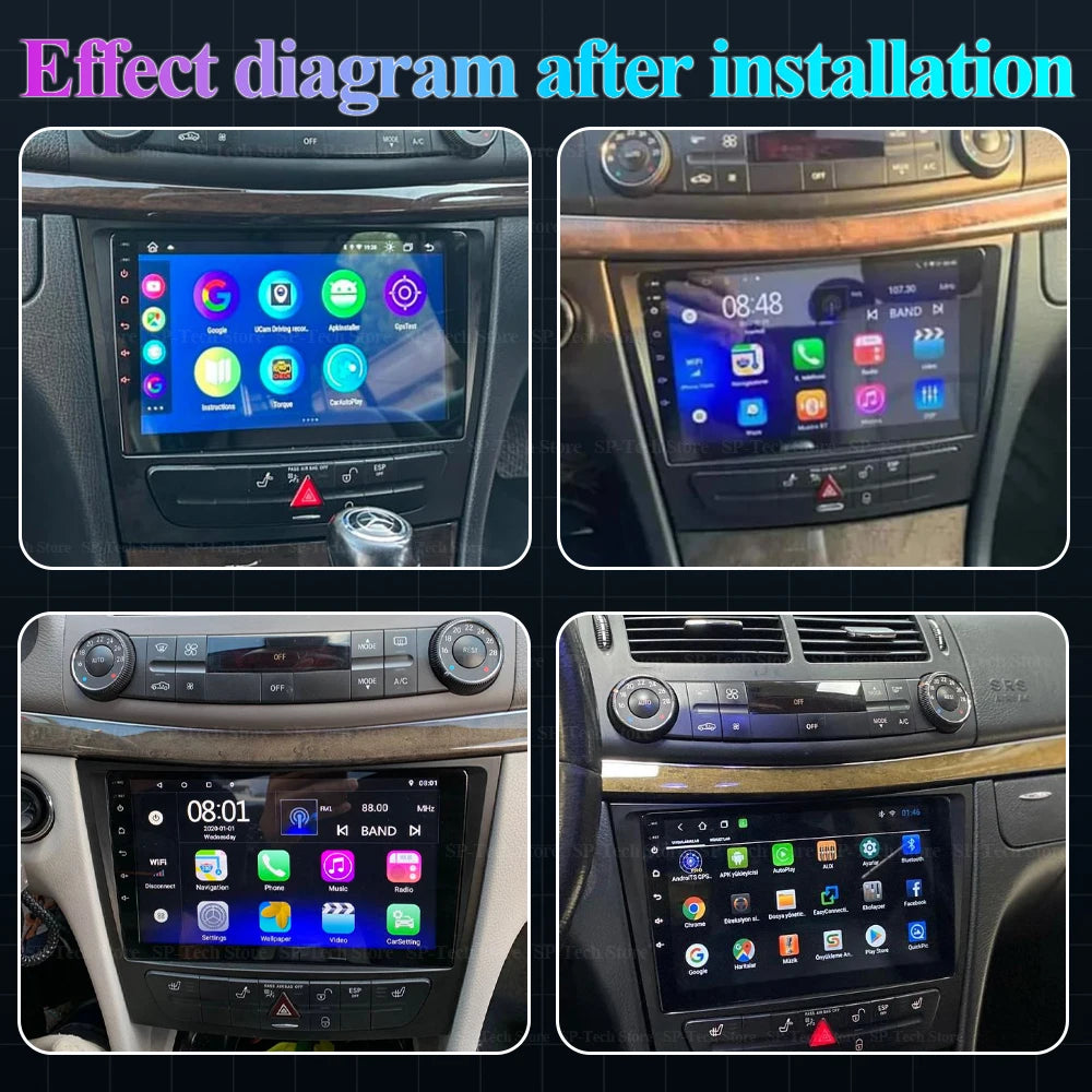 Android 16 Car Radio For Mercedes Benz E Class S211 W211 2002-2009 Cls Class C219 2004-201 | AUTOKITSHOP