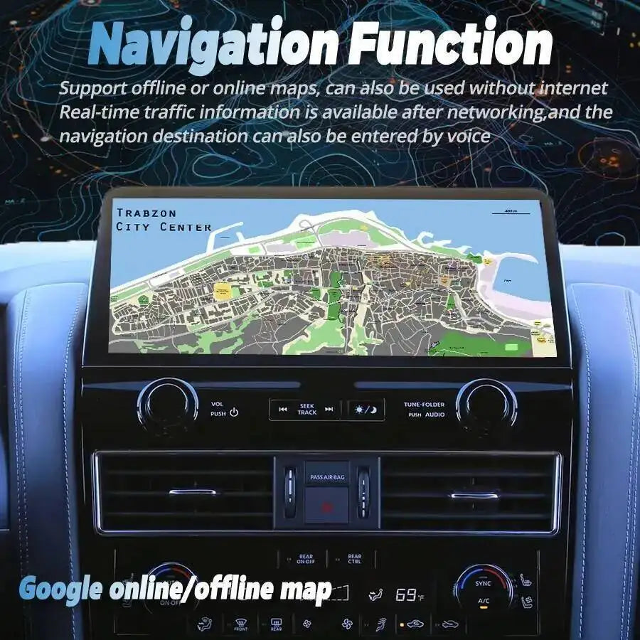 For Nissan Patrol Y61 Y62 Infiniti QX80 QX56 2010-2020 Car Radio 12.3" Android15 Stereo Mu | AUTOKITSHOP