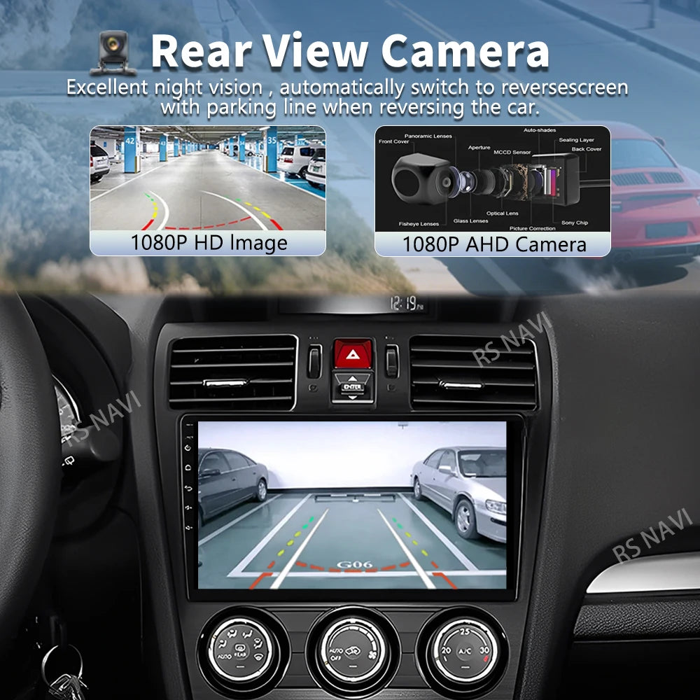Android 16 For Subaru Forester WRX XV 2012 - 2018 2K QLED Stereo Car Radio Multimedia Vide