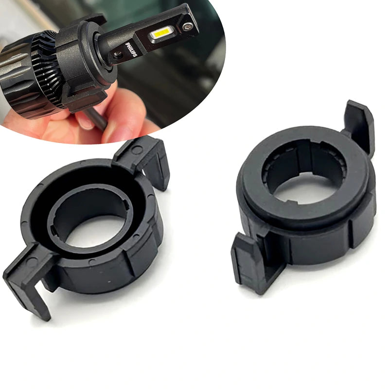 H7 LED Adapters Holder For Peugeot 2008 3008 508 Citroen C5 DS5 DS6 Ford Mondeo Headlight