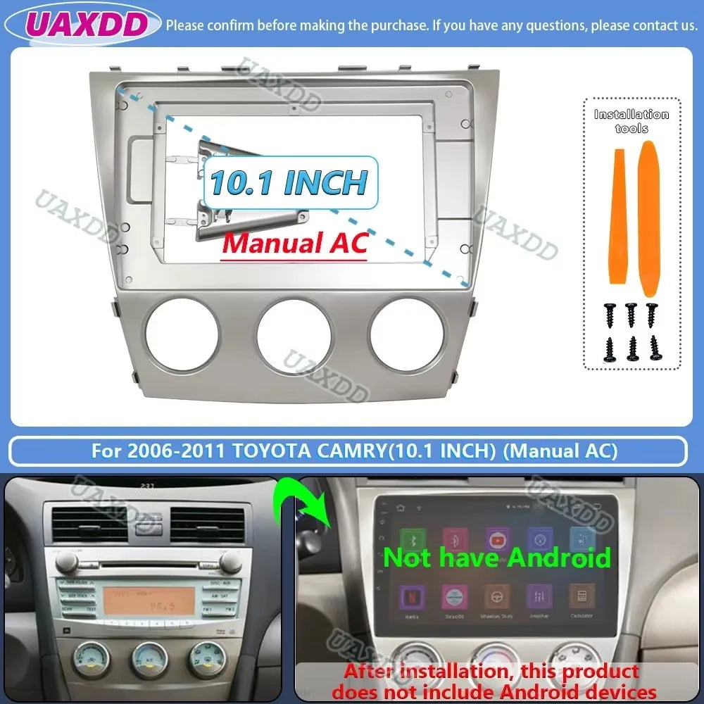 For 2006-2011 Toyota camry cd dvd radio android stereo frame panel fascia dashboard audio