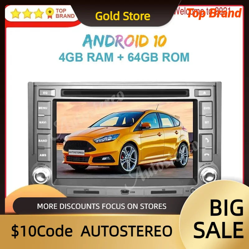 Android 12 4GB+64GB Car GPS Navigation for Hyundai H1 Grand Royale I800 2007+ Auto Stereo