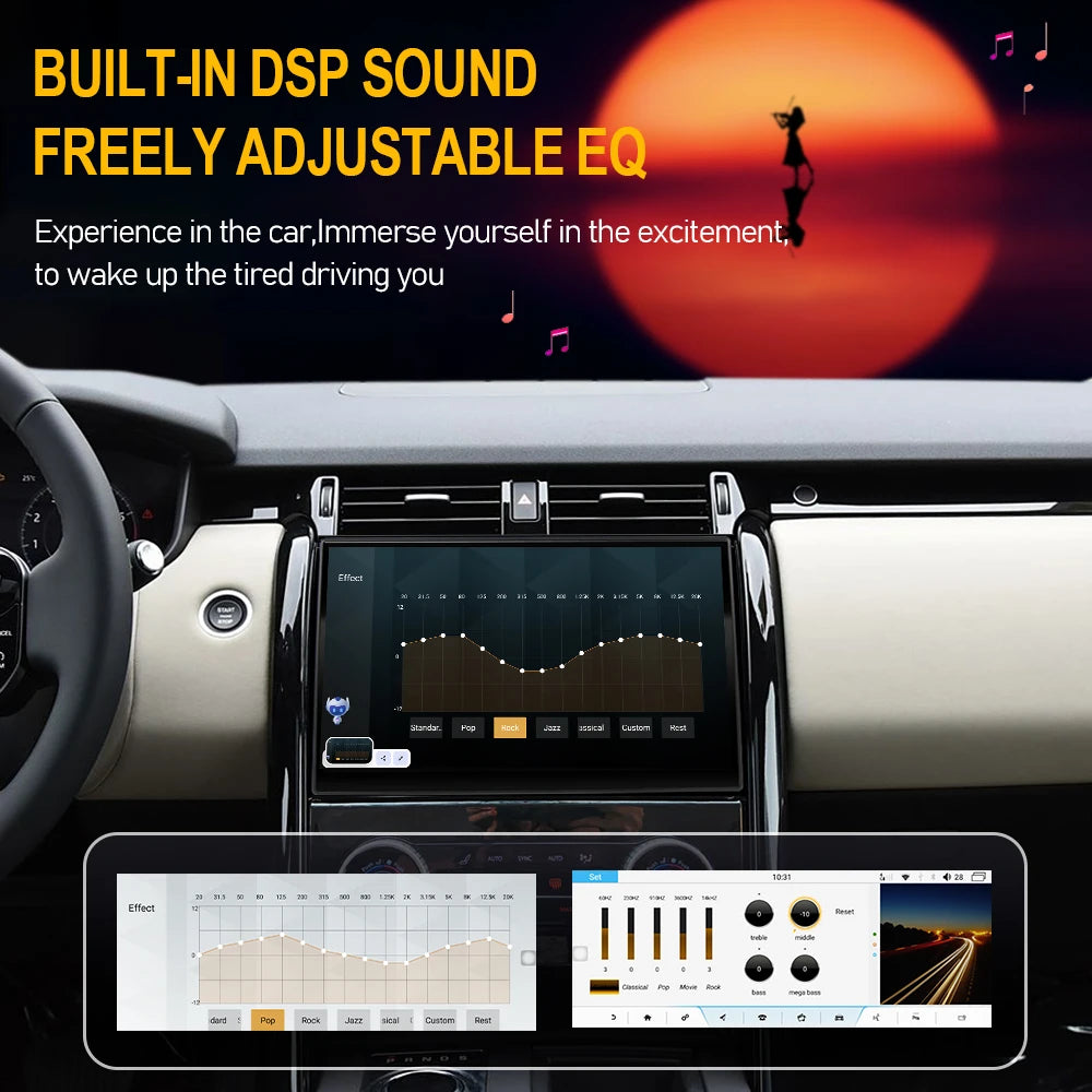 11.4" Curved Screen Car Radio For Land Rover Discovery 5 LR5 L462 2017-2020 Android Multim | AUTOKITSHOP