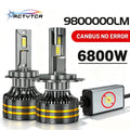 9800000LM H7 Canbus LED Headlight Bulbs 6800W H4 H11 H1 9005 HB3 9006 HB4 H13 9012 9007 Tu