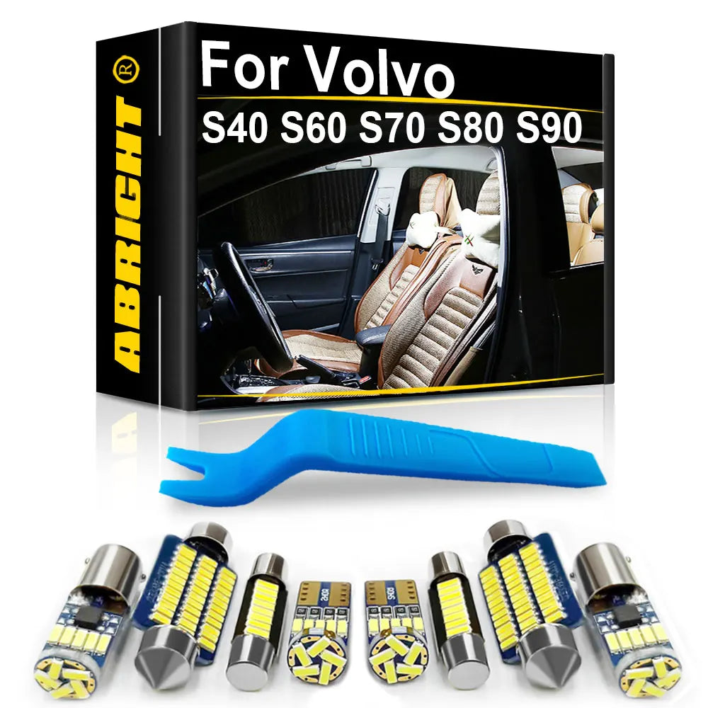 LED Interior Light Kit for Volvo S40 S60 S70 S80 S90 S 90 80 70 60 40 - Canbus Error-Free Bulbs | AUTOKITSHOP