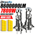H7 H4 H11 LED Headlight Mini Lens Projector H9 9005 HB3 9006 HB4 H8 8600000LM 1:1 Mini Wir