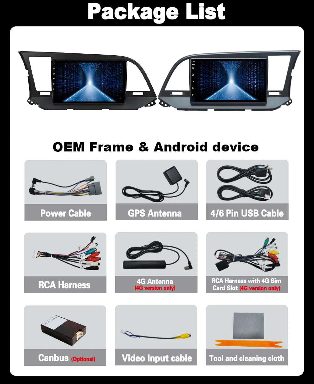 Android 15 For Hyundai Elantra 6 2016 2017 2018 Multimedia Car Radio Video Player Navigati