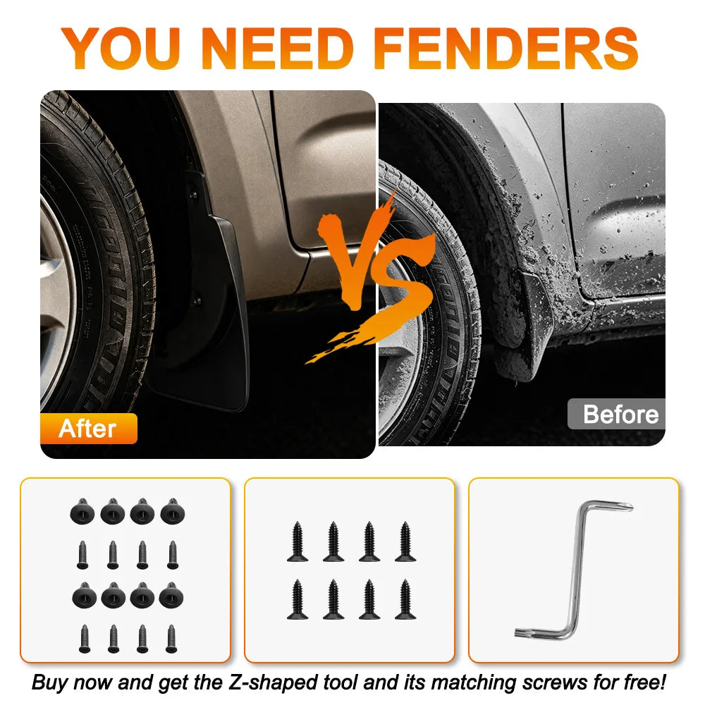 4X New Original Mud Flaps For Chery Jetour T2 2023-2024 Soft Mudguards Splash Guards Fende