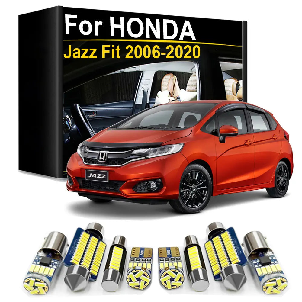 LED Interior Light Kit for Honda Jazz Fit - Canbus Error-Free Bulbs | AUTOKITSHOP