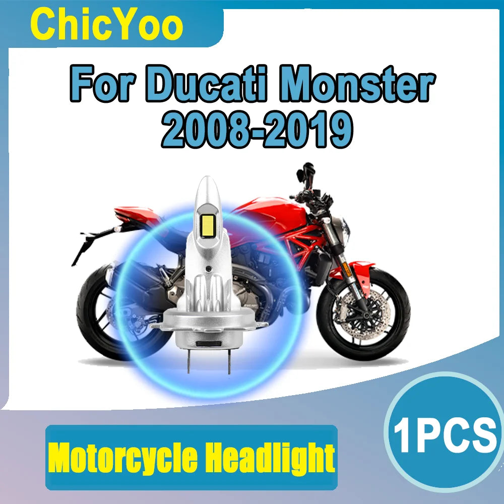 1X Plug And Play Canbus No Error H7 10000LM Motorcycle Led Light Led Headlight Free 3570 C