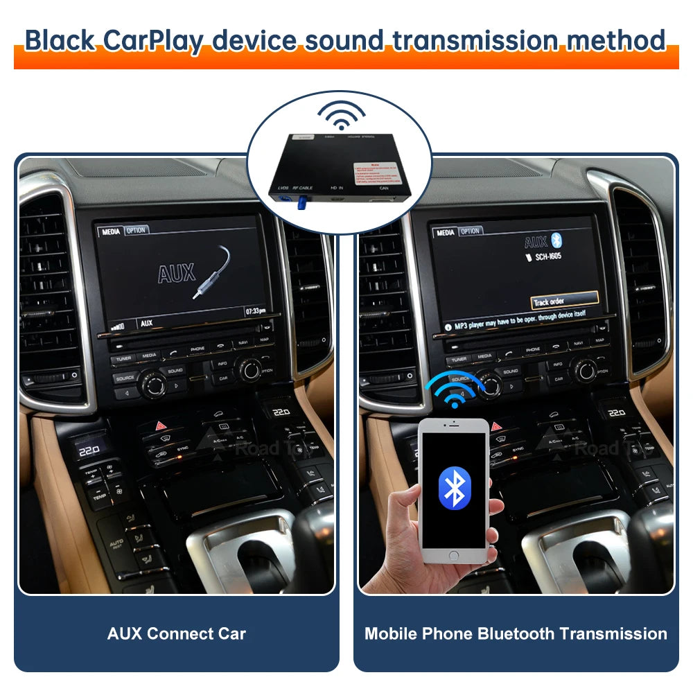 CN RoadTop Wireless CarPlay for Porsche PCM3.0 3.1 2008-2015 Cayenne 911/918 Boxster 718 M | AUTOKITSHOP
