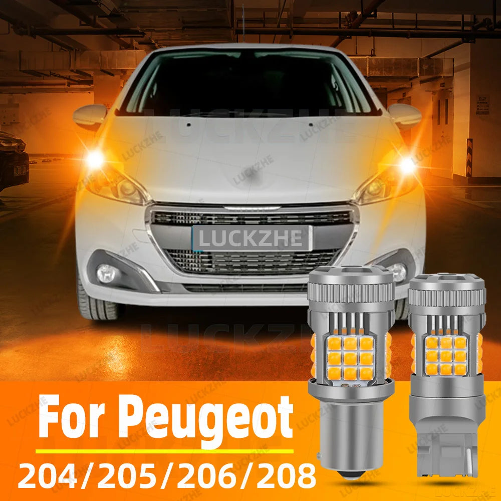 2-Piece LED Interior Light Kit for Peugeot 204 205 206 208 CC SW Van - Canbus Error-Free Bulbs | AUTOKITSHOP