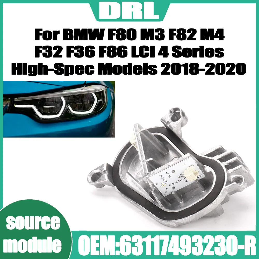DRL Light Module Control Unit Day Lights 63117493230-R For BMW F80 M3 F82 M4 F32 F36 F86 L