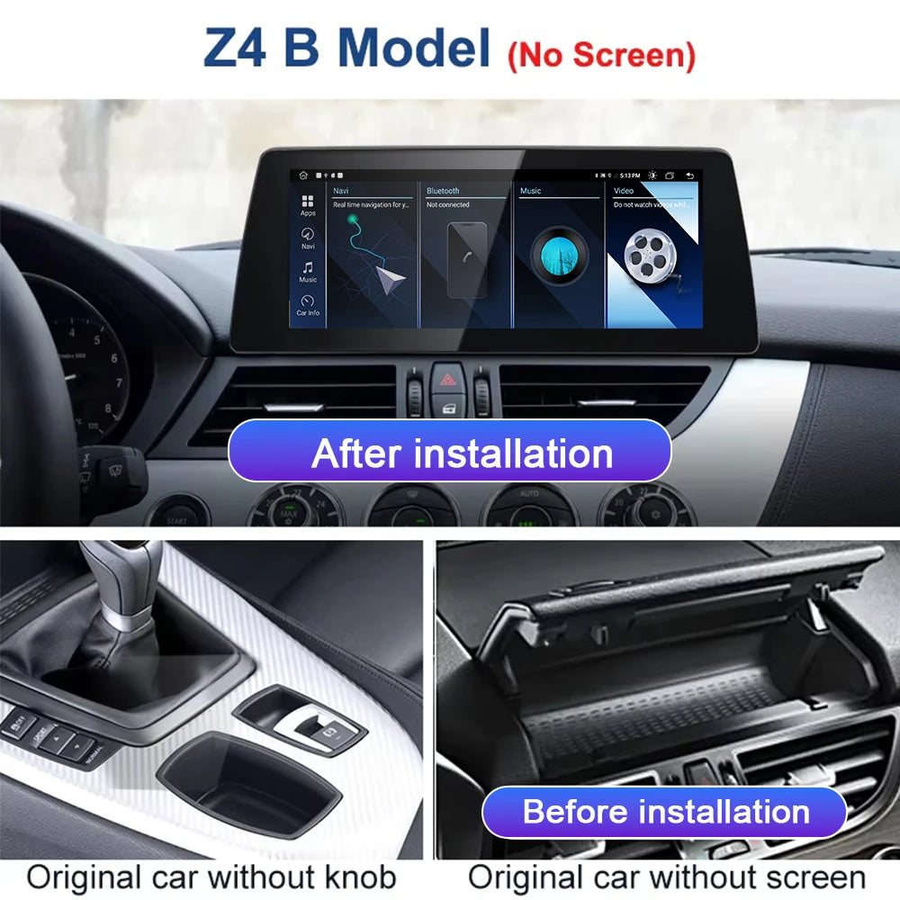 10.25INCH Android 14 Car Multimedia Player For BMW Z4 E85 E86 E89 2002-2017 Stereo Radio W
