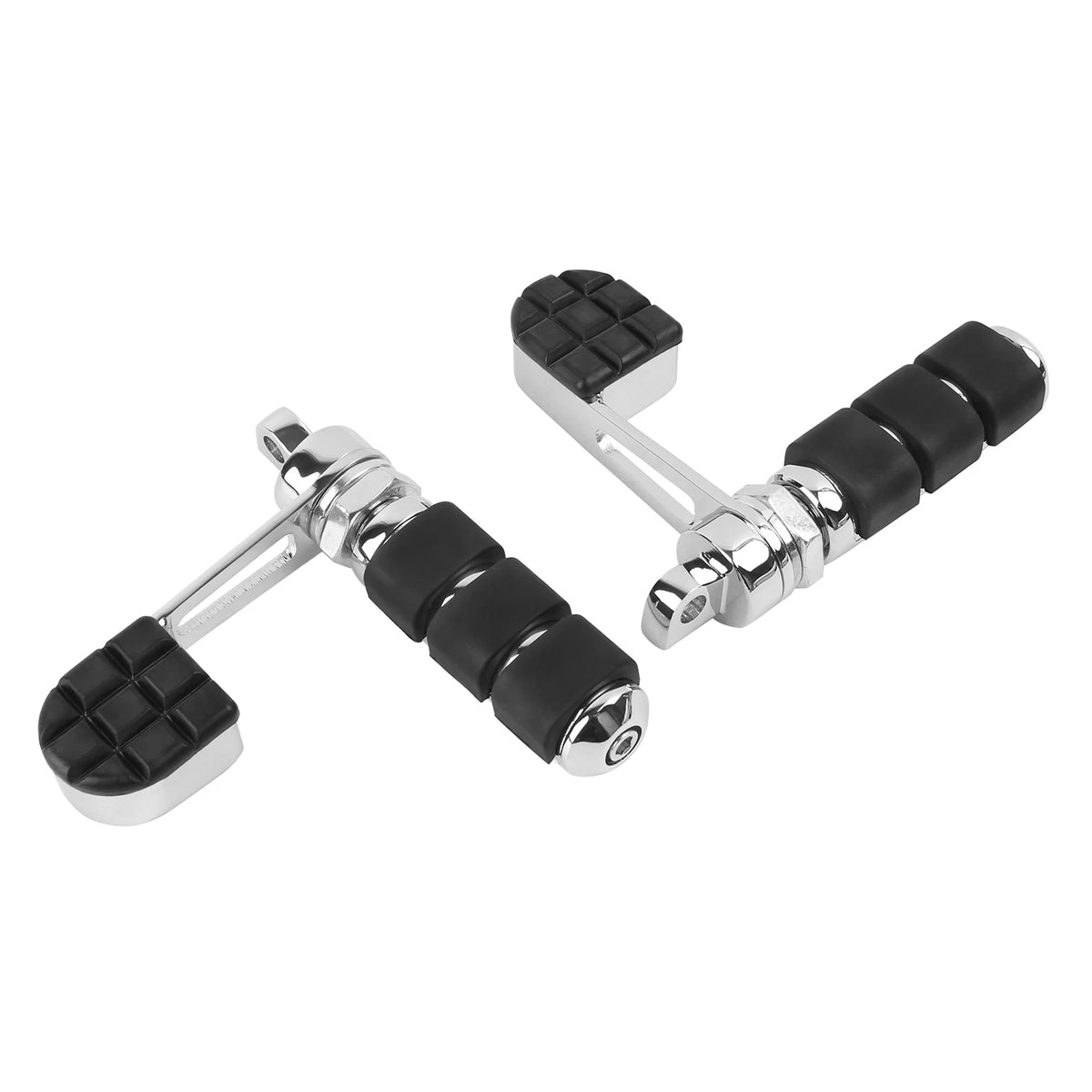 Chrome Motorcycle Stirrup Heel Foot Rest Pegs Fit For Harley Sportster XL883 XL1200 Softail Dyna - Automotive LED Light