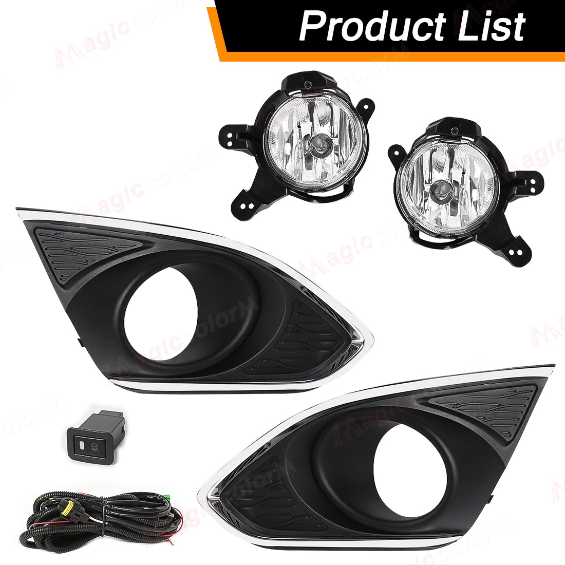 For Chevrolet Spark 2013-2015 Front Bumper Fog Lamp DRL Daytime Running Light Halogen Brig | AUTOKITSHOP