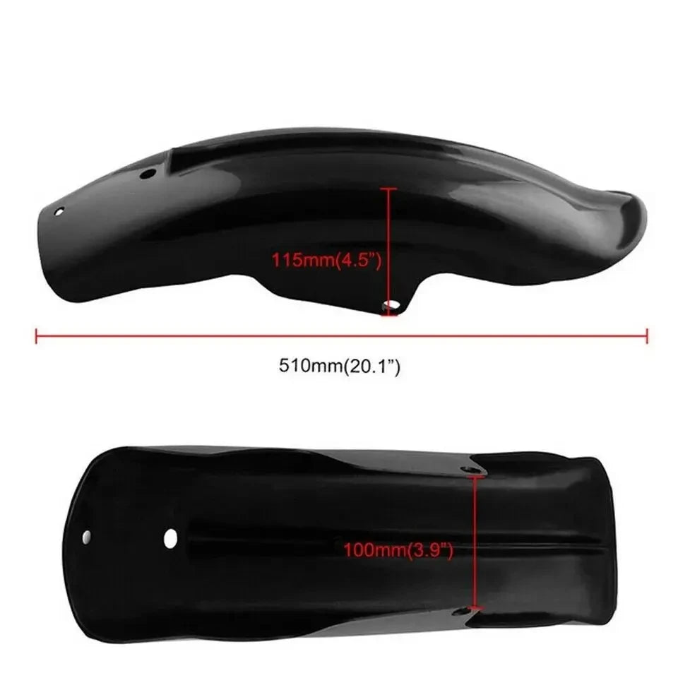 Motorcycle Universal Rear Fender Mudguard Wheel Cover For Harley Sportster XL883 XL1200 Cafe Rac - Automotive LED Light
