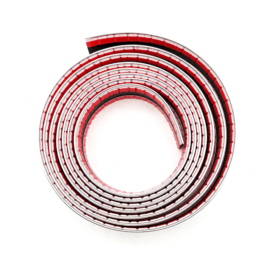 100" Car Bumper Door Edge Lip Guard Chrome Decor Protector Moulding Trim Strip