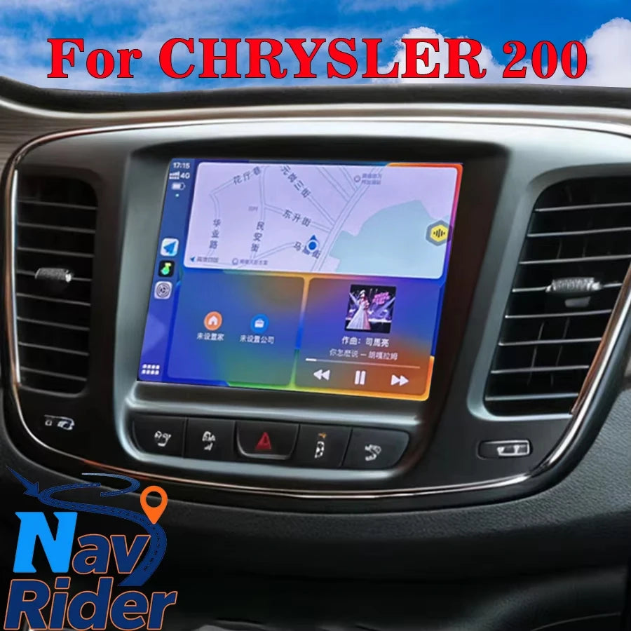 Wireless Carplay Video Player For CHRYSLER 200 Bluetooth GPS Navigation DSP WiFi 4G Androi | AUTOKITSHOP