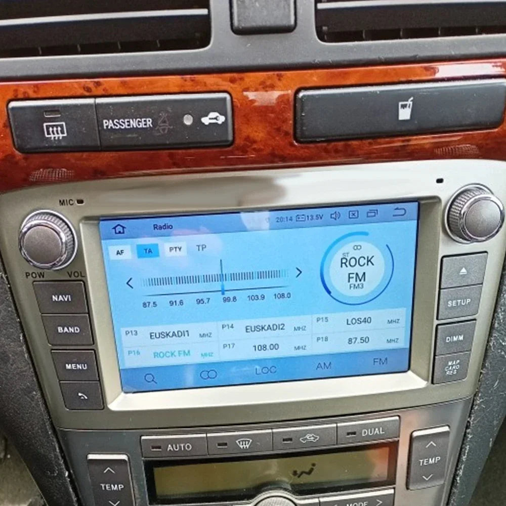 12.3" Car Radio GPS Android 12 2 Din IPS DSP 360 Camera for Toyota Avensis T25 2002-2008 Auto Navigation 8GB+256GB Bluet