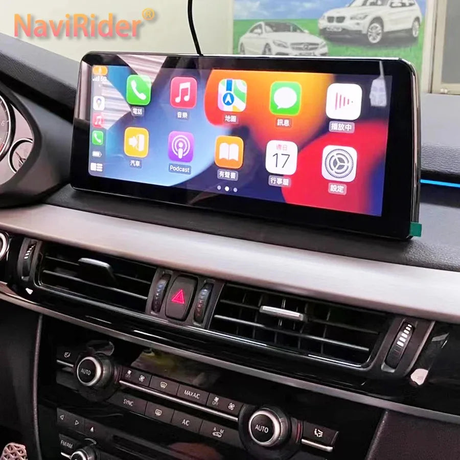 Navigation DSP Car Radio Stereo Carplay Screen For BMW X5 F15 X6 F16 2013-2019 NBT EVO 12.