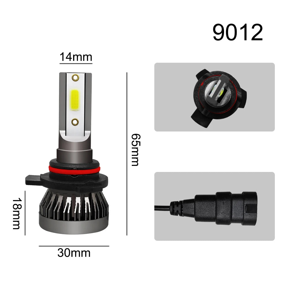 2Pcs H4 H1 H3 H11 H7 LED Car Headlight 200W 20000LM 6000K Canbus Error Free Car Auto Headlamp Led Lights For Car Fog Light