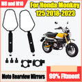 1 Pair Motorcycle Rearview Mirrors Off Road Wide Side Mirror With Screw 360° Adjustable Fo
