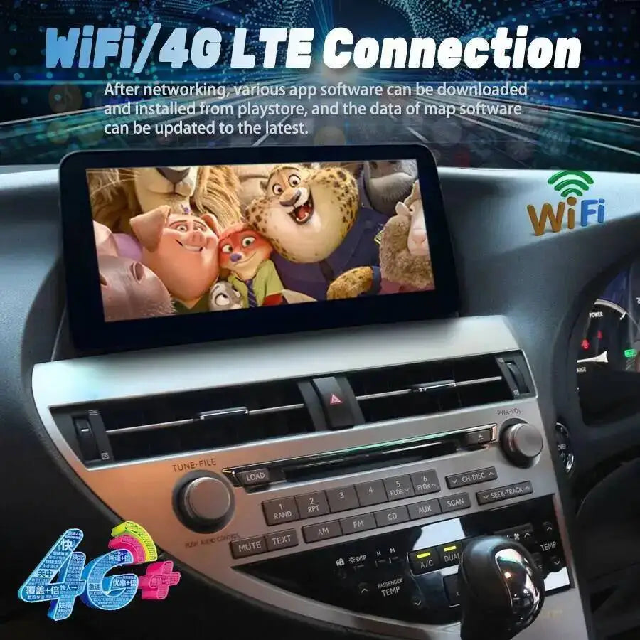 DSP Car Radio CarPlay Stereo Screen For LEXUS RX350 RX270 RX300 2009-2015 Wireless BT Andr