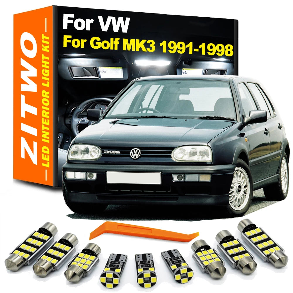 ZITWO 10Pcs For VW Volkswagen Golf 3 MK3 MKIII III 1991 1992 1993 1994 1995 1996 for VW MK3 - Canbus LED Car Light