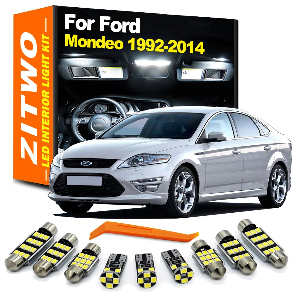 ZITWO Car LED Interior Light Kit For Ford Mondeo MK1 MK2 MK3 MK4 III IV 1992- 2008 2009 2010 2011 2012 2013 2014 Accessories