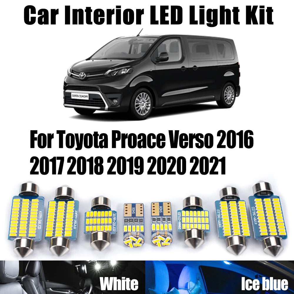 Canbus For Toyota Proace Verso 2016 2017 2018 2019 2020 2021 Car Reading Bulbs Accessories