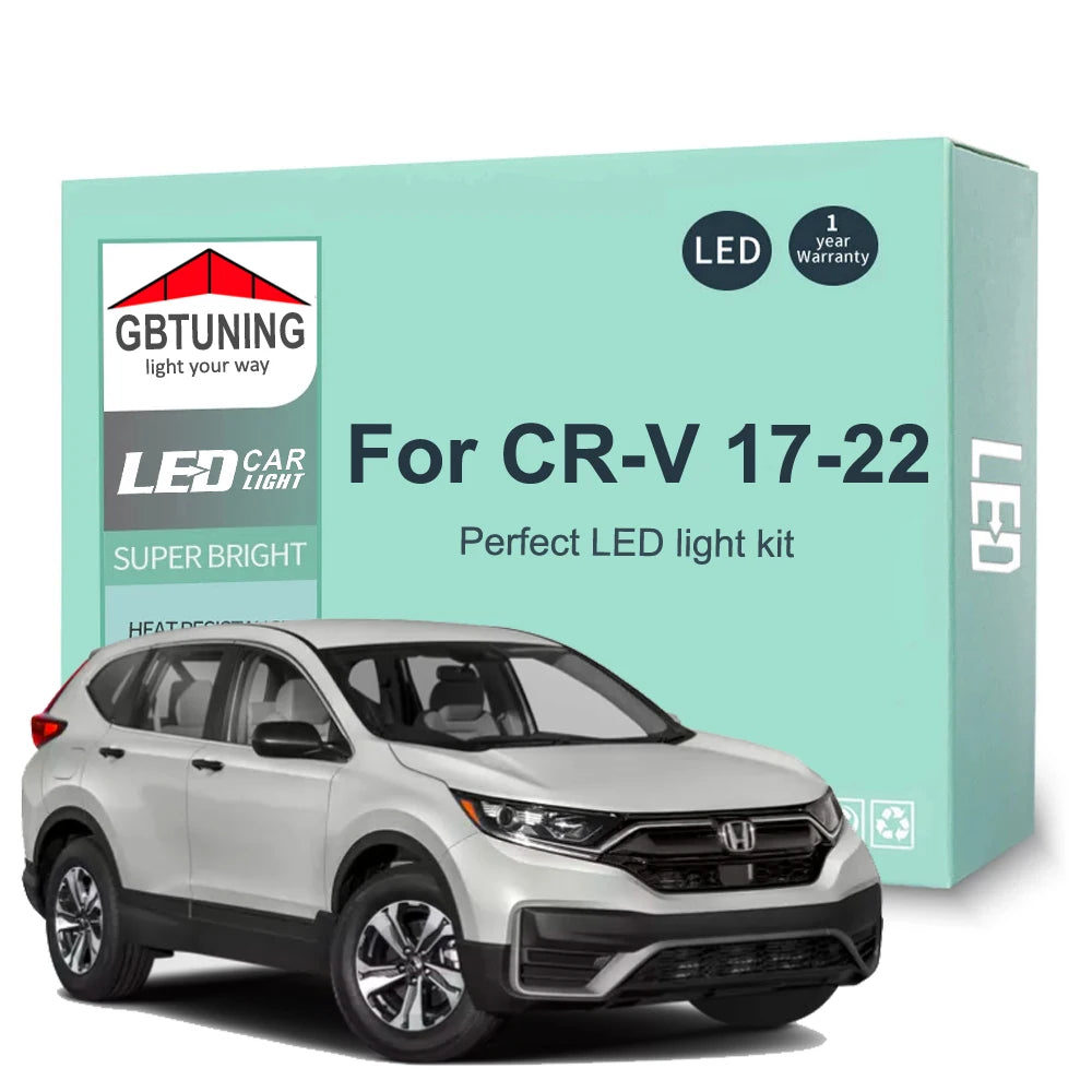 9-Piece LED Interior Light Kit for Honda CR-V CRV - Canbus Error-Free Bulbs | AUTOKITSHOP