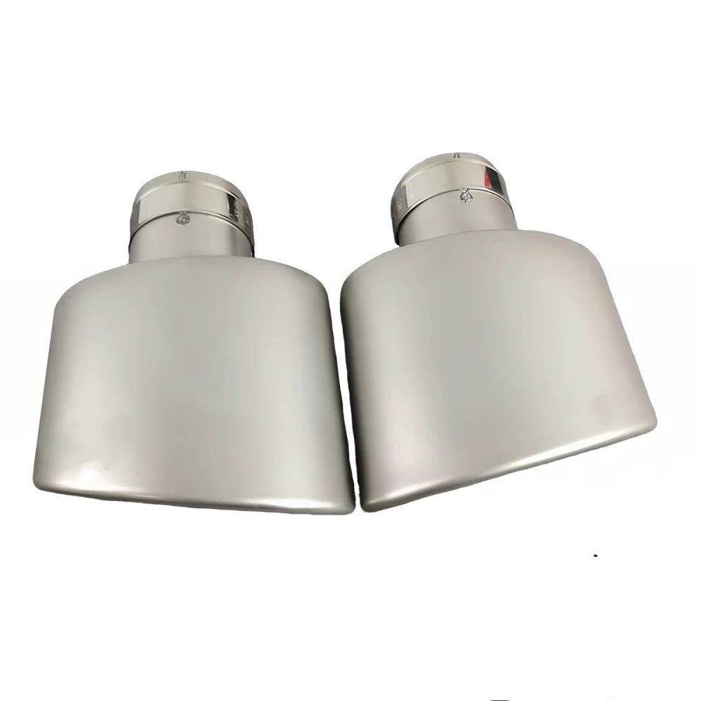 Automotive Parts Large Diameter Stainless Steel Sandblasted Exhaust Pipe Tail Throat Width 140mm - Automotive LED Light
