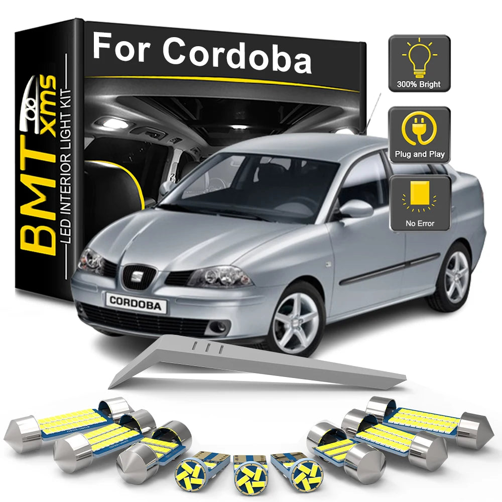 11-Piece LED Interior Light Kit for Seat Cordoba MK3 6L 6L2 - Canbus Error-Free Bulbs | AUTOKITSHOP