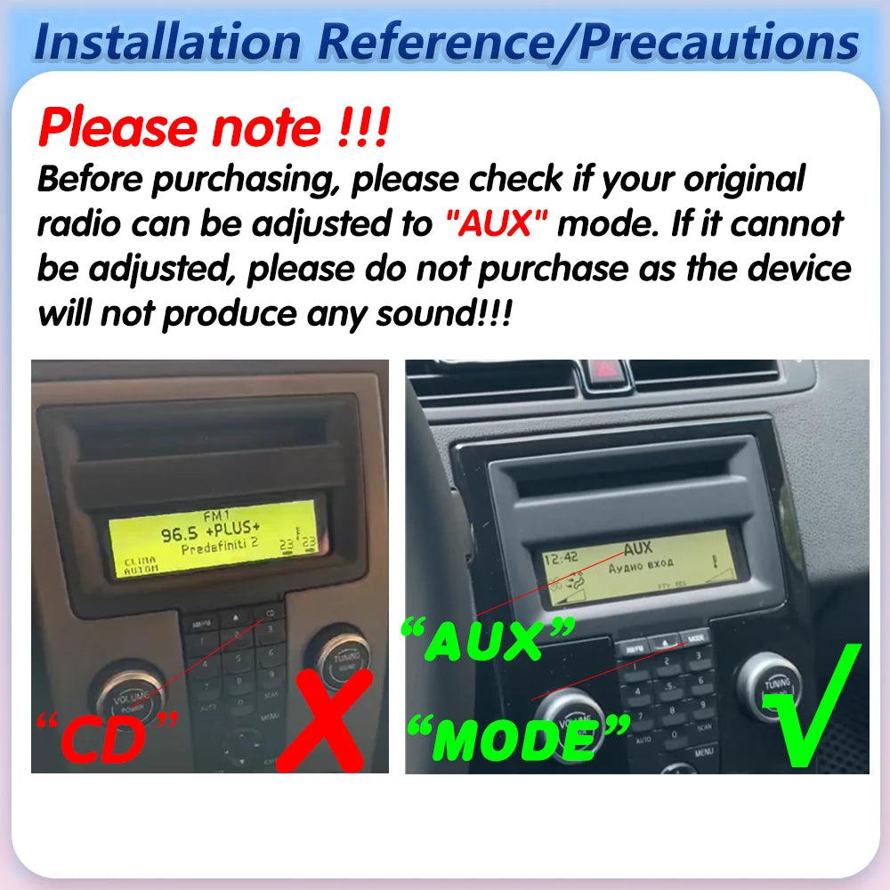 Carplay Screen Car Radio For Volvo C30 S40 V50 C70 2004 2005 2006 2007 2008 - 2012 Android | AUTOKITSHOP
