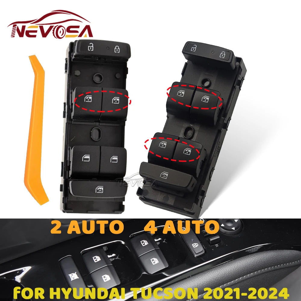 Auto For Hyundai Tucson 2021 2022 2023 2024 Front Master Driver Electric Power W for Hyundai N9300 N9400 - Automotive LE