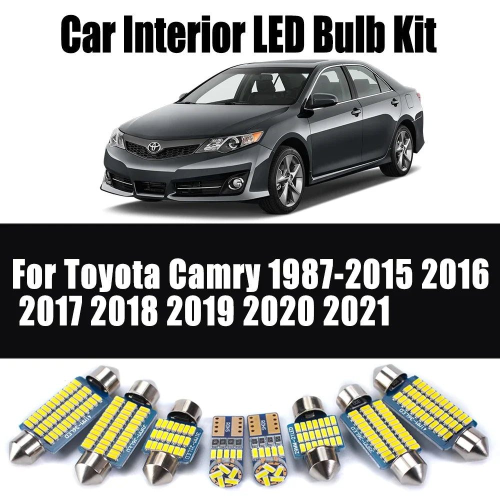 LED Interior Light Kit for Toyota Camry 1987-2015 - Canbus Dome Map Door Trunk Bulbs | AUTOKITSHOP