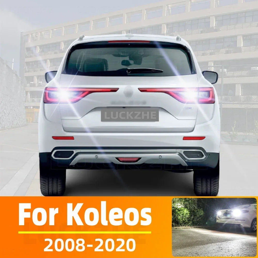 2-Piece LED Interior Light Kit for Renault Koleos 1 2 Accessories 2008-2020 - Canbus Dome Map Door Trunk Bulbs | AUTO...