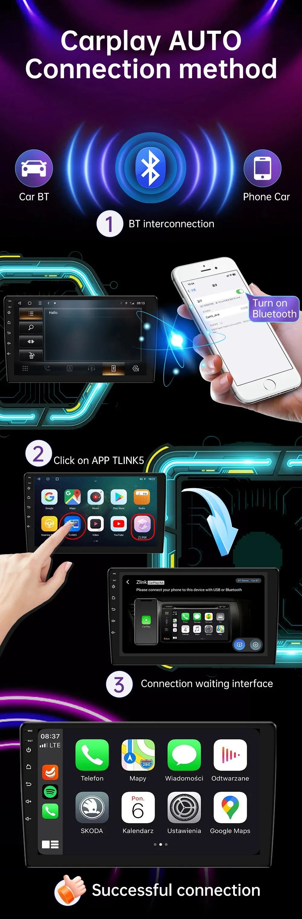 7/9/10 inch Universal Android 13 Car Radio 64G Autoradio android 2 Din car radio GPS BT Central Multimedia Smart car systems