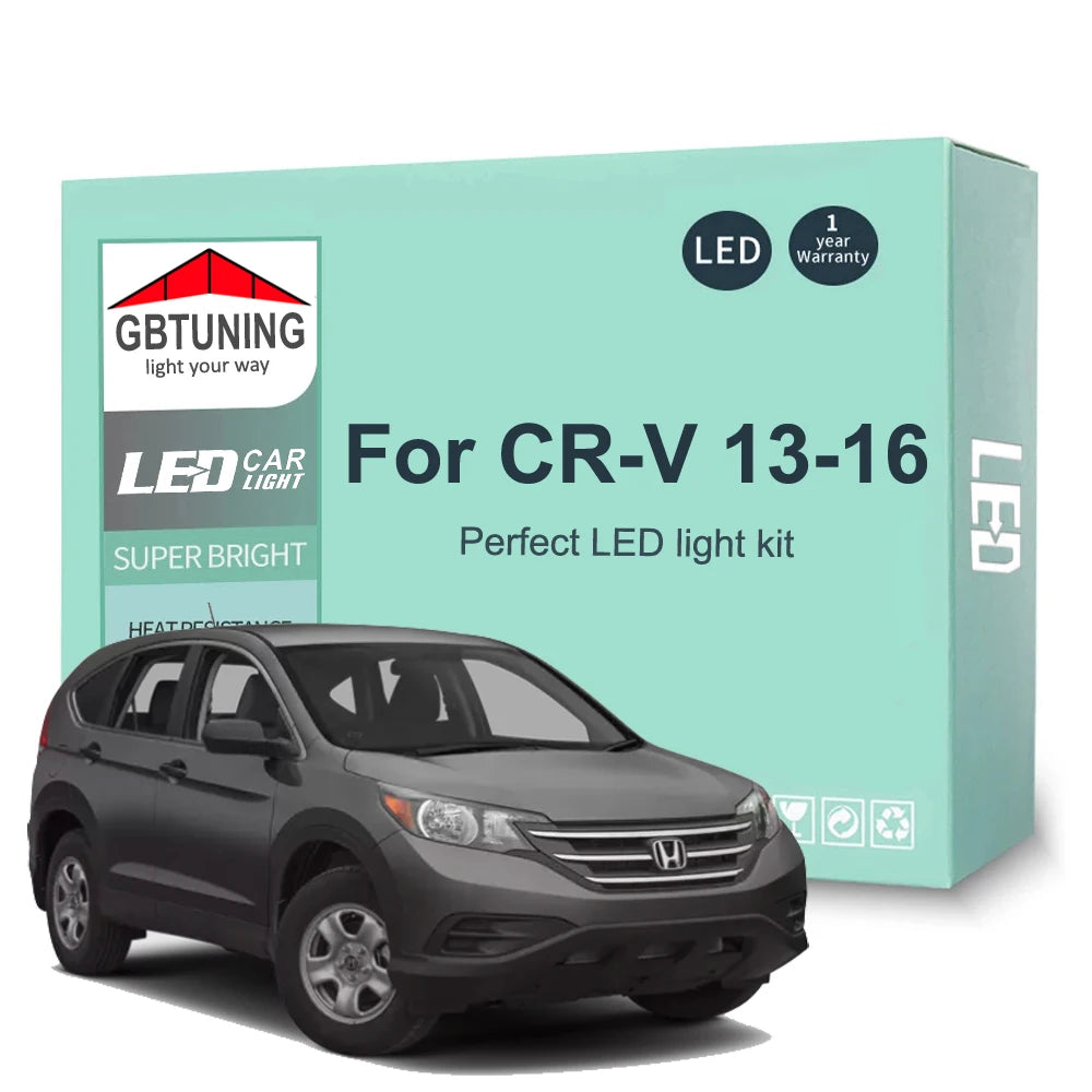 14-Piece LED Interior Light Kit for Honda CRV CR-V IV MK4 4 - Canbus Error-Free Bulbs | AUTOKITSHOP