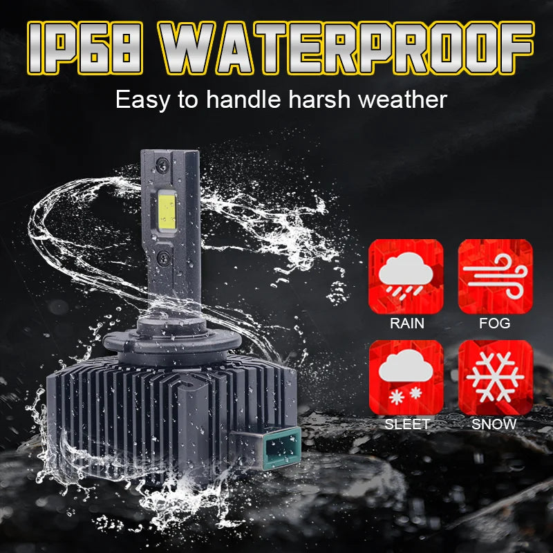 D SERIES D1S LED Car Headlights HID Bulbs D2S D3S D4S D5S D8S Turbo Lights 30000LM 6000K A