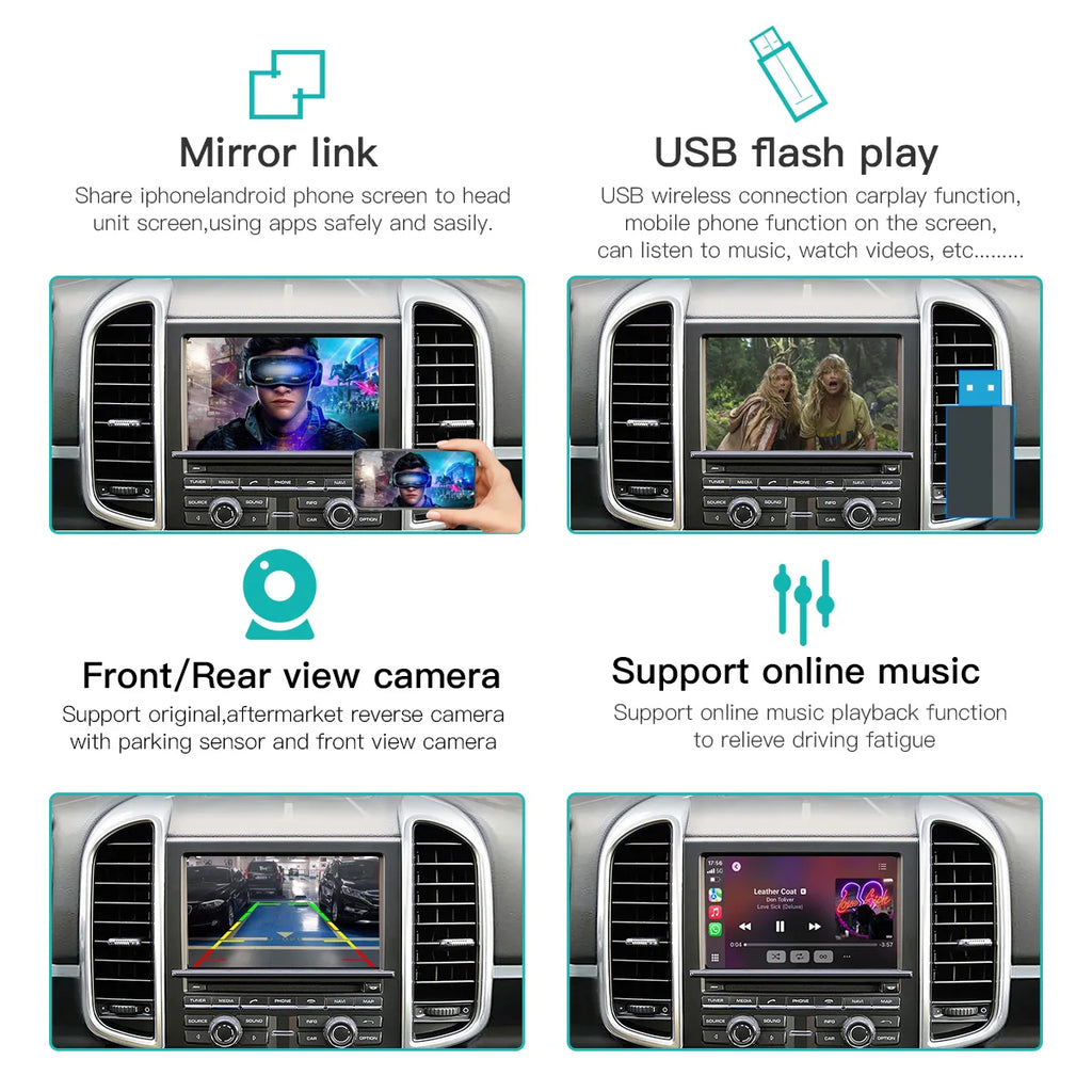 Wireless Carplay Android auto Module For PCM3.1 Panamera Cayenne Cayman Macan Boxster 911
