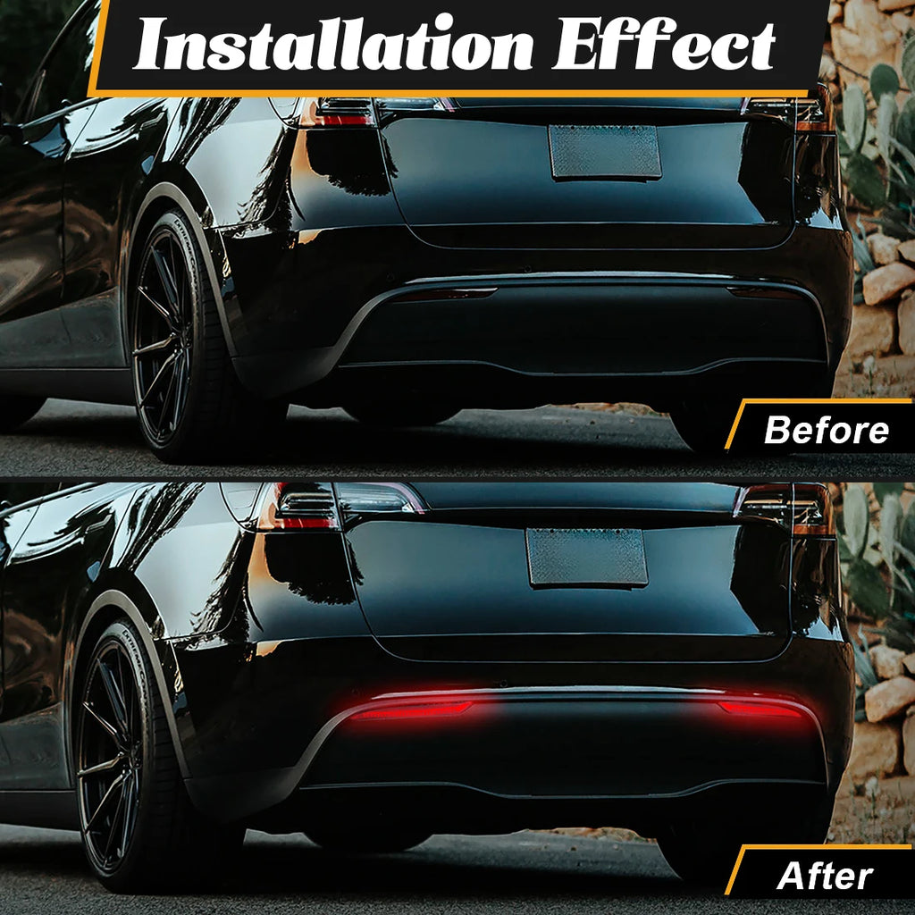 For Tesla Model 3 Model Y 2018 2019 2020 2021 2022 Led Rear Bumper Reflector 3 Functions B | AUTOKITSHOP
