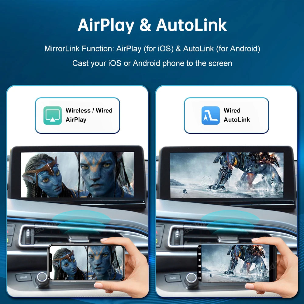 Road Top Wireless CarPlay Android Auto for BMW i8 I12 NBT System 2014-2018 with Mirror Lin | AUTOKITSHOP