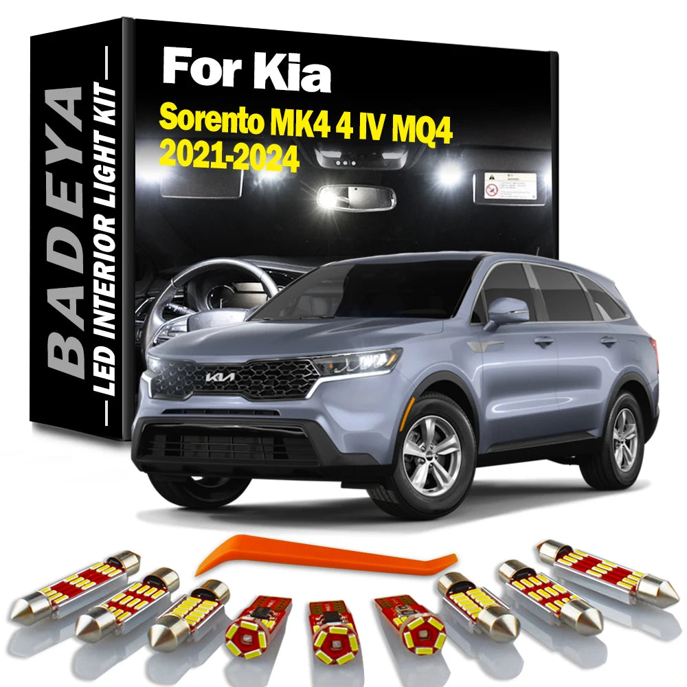 10-Piece LED Interior Light Kit for Kia MQ4 MK4 - Canbus Error-Free Interior Bulbs