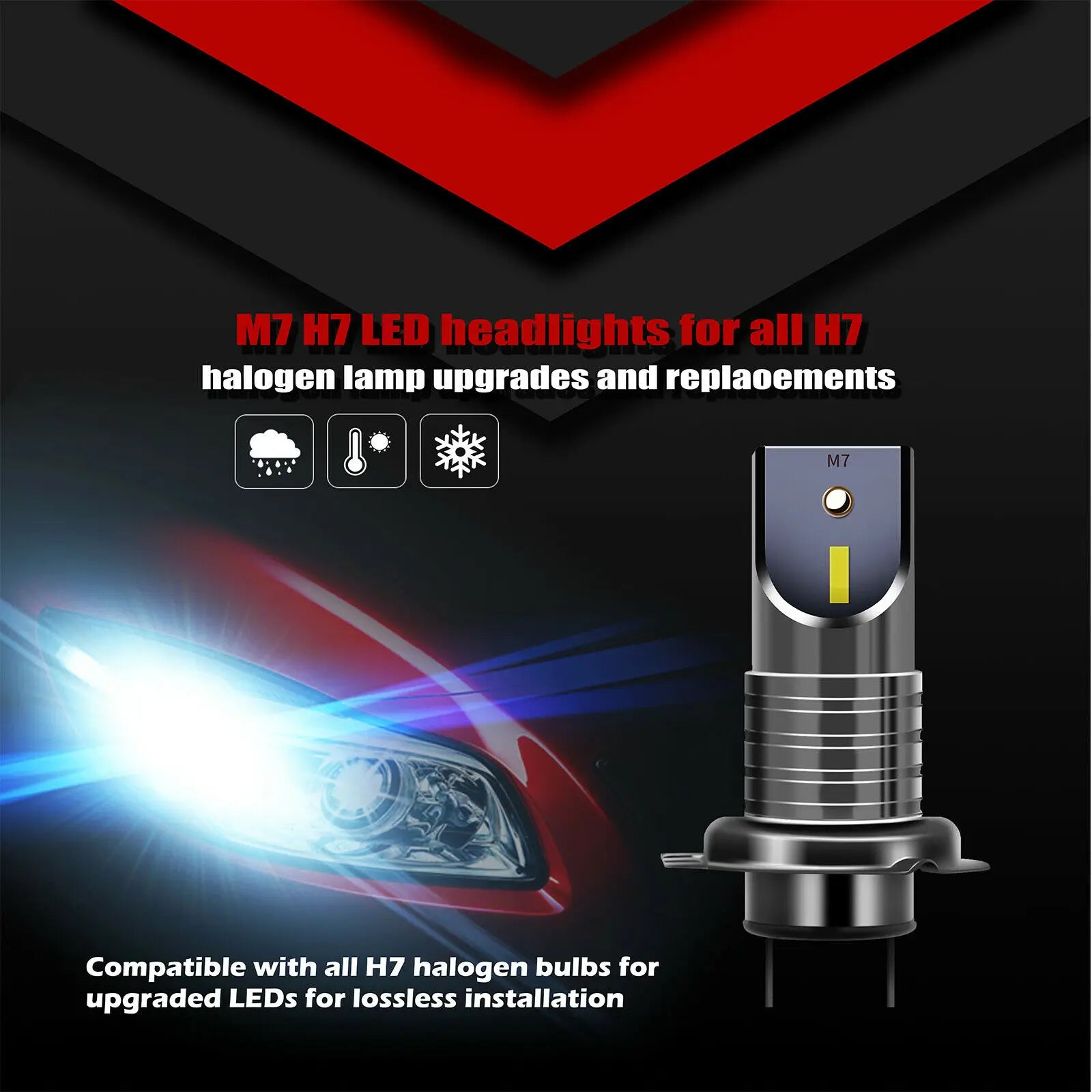 30000LM 110W H7 H4 LED Bulb Headlight Super Bright 9005 HB3 9006 HB4 H11 H8 High Low Beam
