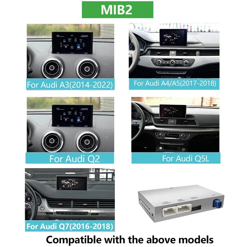 Wireless CarPlay Android Auto Interface for Audi A3 A4 A5 Q2 Q7 Q5L 8P carplay AirPlay Mir | AUTOKITSHOP