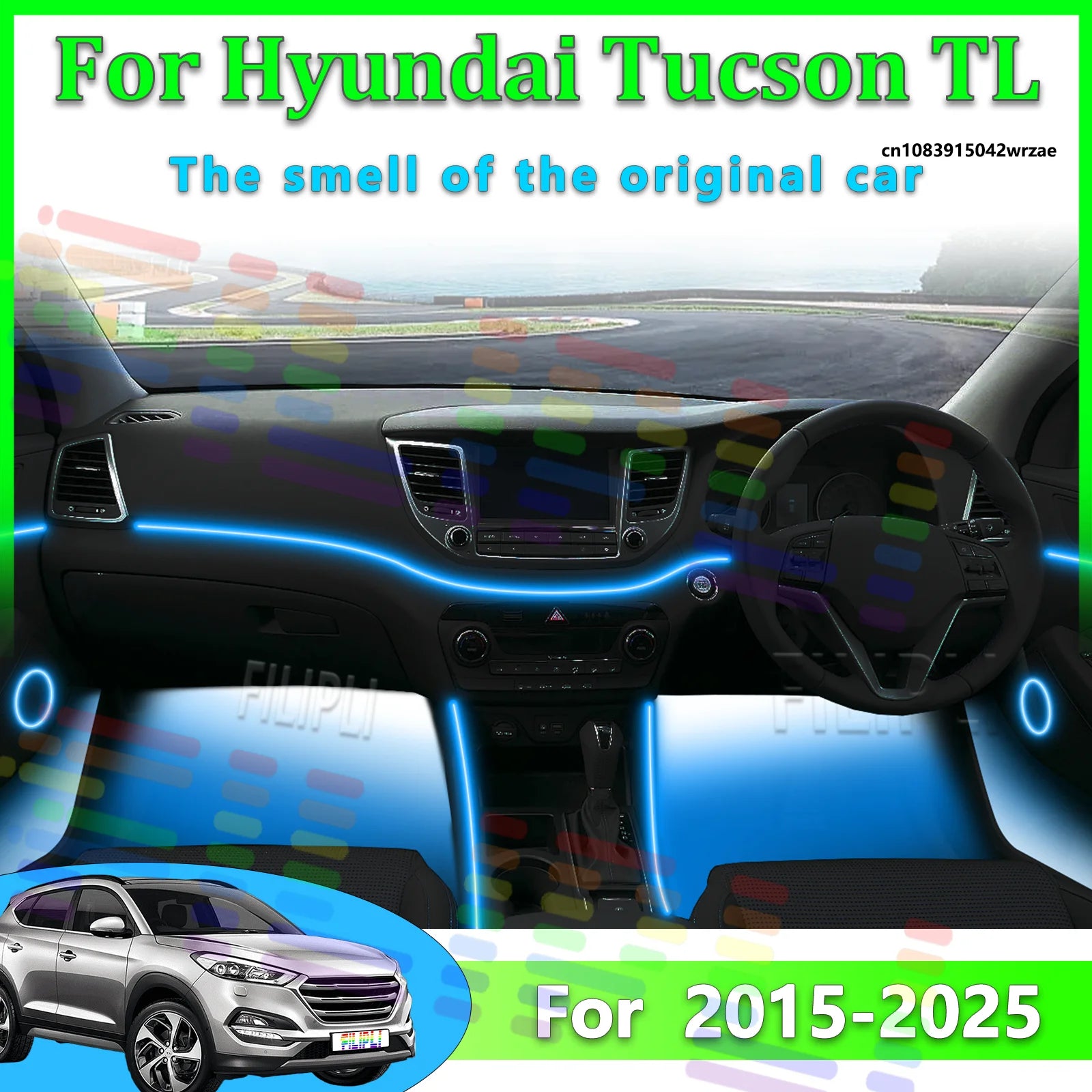 64 RGB - Neon Strip - for Hyundai - App Control - Car Interior Lighting | AUTOKITSHOP